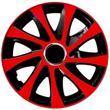 NRM Radzierblende Drift EXTRA schwarz/rot 14 Zoll 4er Set