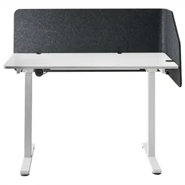 Beliani Schreibtischtrennwand FOLDY 120 x 50 cm Dunkelgrau