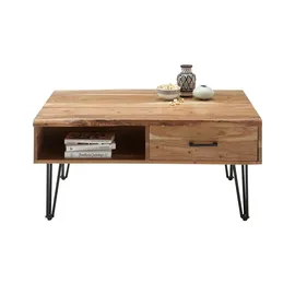 Sofa.de Couchtisch Mustique Akazie massiv natur beige 110 x 50 x 72 cm
