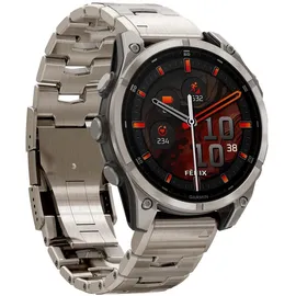 Garmin fenix 8 AMOLED 47 mm sapphire, titan mit Schlitzen Titanium