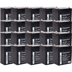 Ersatzakku für RBC118 USV-Anlage SMX120RMBP2U von APC 12V 5Ah (20 Akkus)