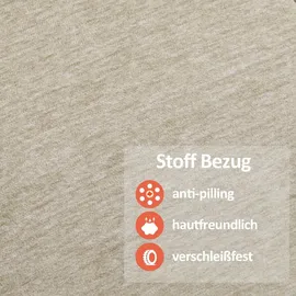 MCombo M MCombo Fernsehsessel mit Aufstehhilfe Elektrisch, Sessel mit Aufstehhilfe, fSeniorensessel für Wohnzimmer, mit Usb 7286 (Stoff, Beige)