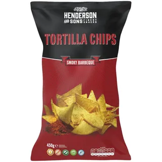 HENDERSON & SONS Smoky Barbeque Tortilla Chips XL Packung 450g