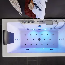 Home Deluxe LAGUNA M Eckbadewanne 180 x 90 cm (inkl. Radio, Heizung, Lichttherapie)