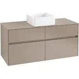 Villeroy & Boch Collaro Waschtischunterschrank | für Aufsatzecken mittig | Breite 1200 mm##Für Collaro (560 x mm) Ohne .. C04100DH