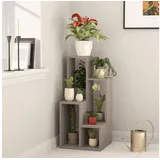 Decortie Sule Moderner Pflanzenständer Mokka Grau Mehrzweck H 89cm