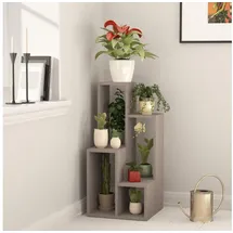 Decortie Sule Moderner Pflanzenständer Mokka Grau Mehrzweck H 89cm