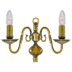 Searchlight 1019-2AB Flemish Wandleuchte 2xE14