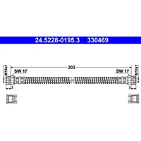 ATE 24.5228-0195.3 für CITROEN AX 306 Xsara PEUGEOT