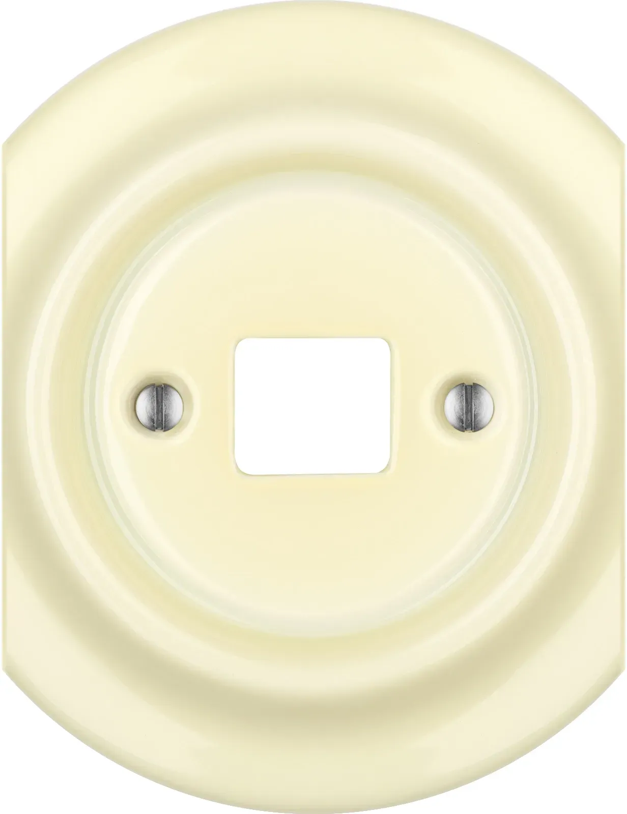 Katy Paty PNOE FLAVA Porzellan-Abdeckung mono für Modular Jack / Cat 6A geschirmt, Mittelstück