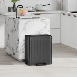 Homcom Mülleimer 20 l Schwarz