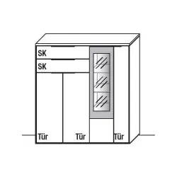 Wöstmann WM 1910 Highboard 4213 4214