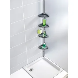 Wenko Teleskop-Duschecke Compact Aluminium, Silber