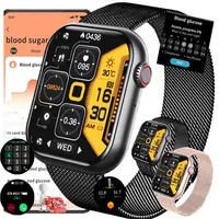 Fohatu Smartwatch Mit Bluetooth-Anrufe,Smartwatch BlutzuckerGlucose,Diabetiker Smartwatch Diabetiker,Fitnessuhr Mit Pulsschlag Temperatur Monitor