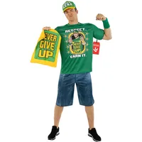 Morph Offizielles John Cena Kostüm Herren, John Cena Kostüm Erwachsene, WWE Wrestler, Halloween Kostüm Herren, Karneval und Fasching Verkleidung, L