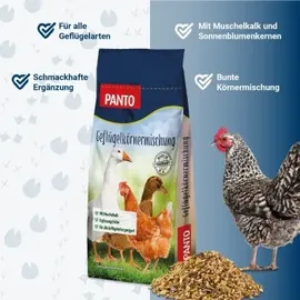 panto® Hühnerfutter Geflügelkörnermischung 25 kg