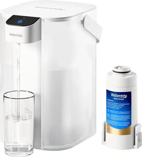 Waterdrop Instant elektrischer Wasserfilter-Krug, 3,5 L, 3 Monate Wasserfilter, Outdoor-Trinkwassersystem