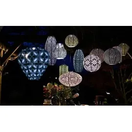 lumiz Lampion Kunststoff Ø20/H45 cm Solar gold