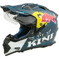Kini Red Bull 1.0 Endurohelm - Matt Dunkelblau/Weiß/Blau /