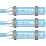 ULROAD Wandhalterung für CO2 Flaschen schwarz + 3 Flaschen