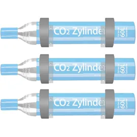 ULROAD Wandhalterung für CO2 Flaschen schwarz + 3 Flaschen