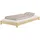 Erst-Holz Flachbett 100 x 200 cm braun