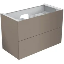 Keuco Waschtischunterschrank 2 Auszüge 105 x 70 x 53,5 cm Trüffel