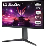 LG Electronics 24GS65F-B.AEU UltragearTM FHD Gaming IPS-Monitor 24" (60,47cm), 1920 x 1080, 16:9, 1ms GtG, 180 Hz, HDR10, NVIDIA G-SyncTM, AMD FreeSyncTM - Schwarz