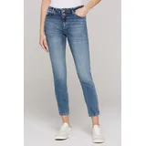 Soccx Damen, Jeans, SU:SI regular fit, Smooth Blue, 34 - 34W