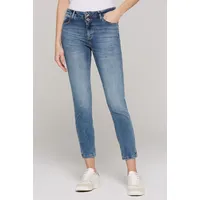 Soccx Damen, Jeans, SU:SI regular fit, Smooth Blue, 34 - 34W