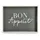 Zeller Tablett Bon Appetit 40 x 30 cm Holz Grau Anthrazit