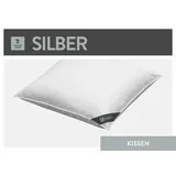 SPESSARTTRAUM Federkissen Silber 80 x 80 cm Weiß
