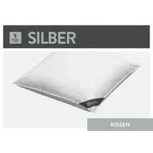 SPESSARTTRAUM Federkissen Silber 80 x 80 cm Weiß