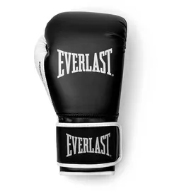EVERLAST Powerlock OG Boxhandschuhe (Schwarz/Weiß), Boxsack-, Training & Sparring-Handschuhe mit Klettverschluss, Schaumstoffpolsterung, ergonomischer Griff – authentische Everlast Ausrüstung