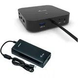 iTEC i-tec Dual Display USB-C 10 Ports), Dockingstation - USB Hub, Schwarz