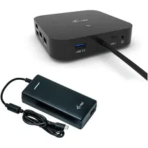 iTEC i-tec Dual Display USB-C 10 Ports), Dockingstation - USB Hub, Schwarz