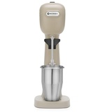 HENDI Milchshake Maker, Drink mixer, Frappés, Getränkemixer, Inkl. 2 Mixbechers (Edelstahl und Polykarbonat) & 2 Sätzen zu je 2 Rührwerken, 230V/400W, 170x196x(H)490mm, Karamell