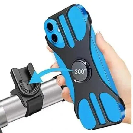 Universal Smartphone Halter Fahrrad Silikon 4,5–7’’ schwarz NO SIZE