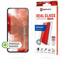 Displex Panzerglas 10H inklusive Handyhülle transparent für Samsung Galaxy S23