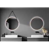 Talos LED-Lichtspiegel, Silver Barbier 80 cm Kupfer