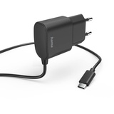 Hama Ladegerät mit USB-C-Anschluss, 12 W, 1,0 m, Schwarz