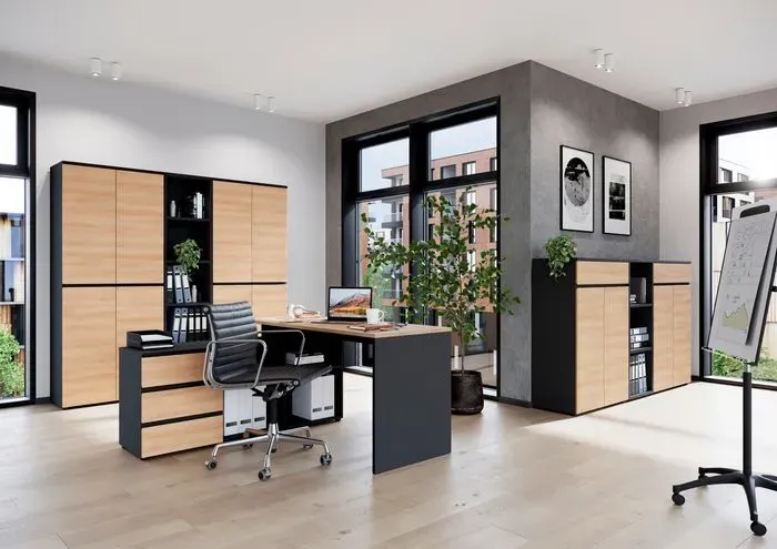 Germania Aktenschrank Baltimore Holzoptik Eiche Landberg