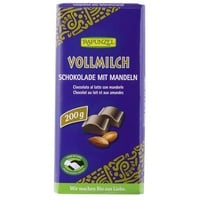 Rapunzel Vollmilch Schokolade mit ganzen Mandeln 200g HIH bio