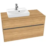 Villeroy & Boch Collaro Waschbeckenunterschrank 100 x 55 cm Kansas Oak
