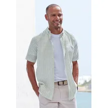 John Devin Kurzarmhemd Regular Fit gestreift Grün XL