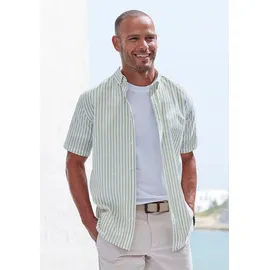 John Devin Kurzarmhemd Regular Fit gestreift Grün XL