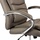 TPFLiving bequemer XXL Bürostuhl Chefsessel XXL belastbar bis 210 kg, braun | Wippfunktion + Fixierfunktion | stabile Castor Rollen - Braun