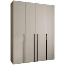 abiks möbel Drehtürenschrank COMO 190 x 245,5 x 50 cm Schwarz