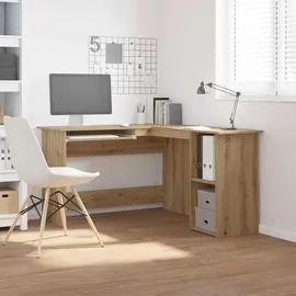 vidaXL Eckschreibtisch Artisan-Eiche 120x140x75 cm Holzwerkstoff
