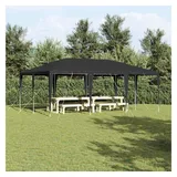 vidaXL Partyzelt 6 x 4 m inkl. 4 Seitenteile Anthrazit/Weiß